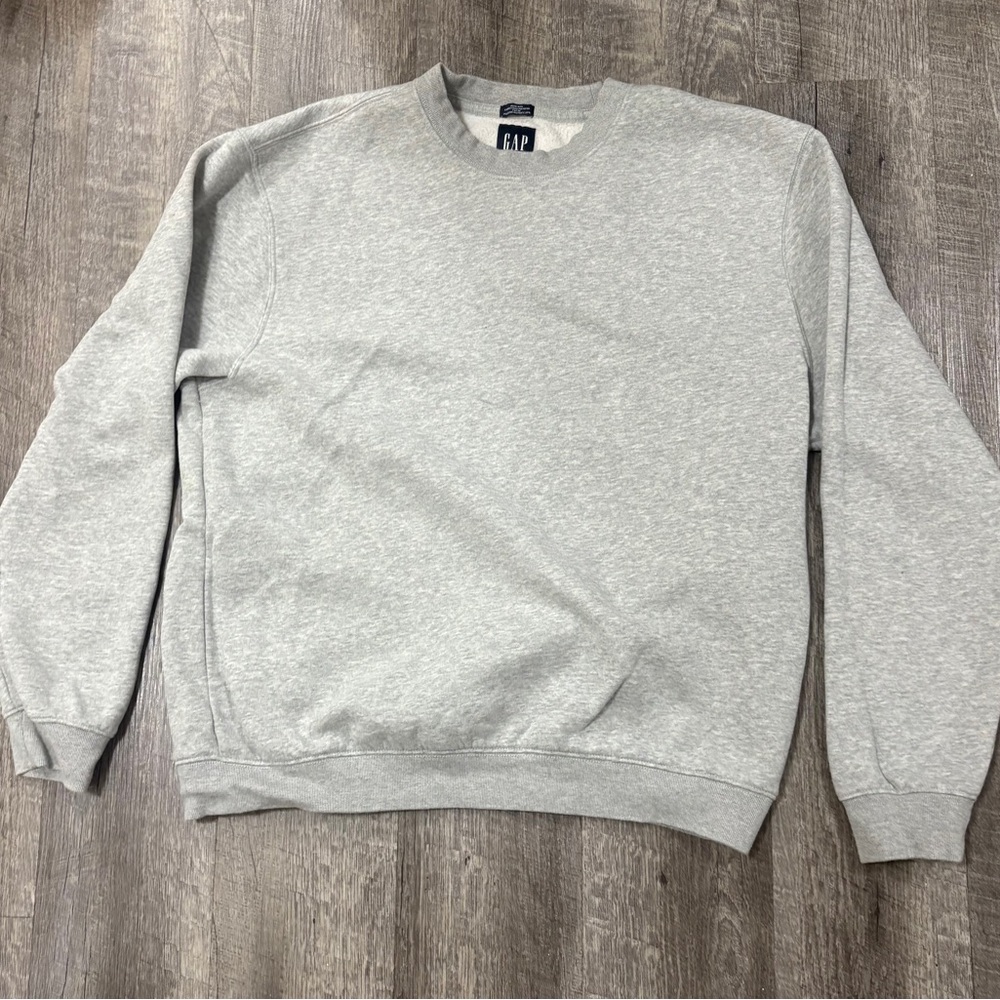 GAP Light Gray Crewneck Sweater for Men